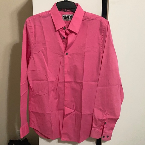 Express Mx Pink Dress Shirt M 1515 12 
